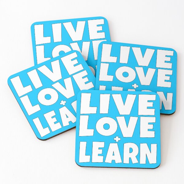 Item preview, Live Love and Learn Motivational Slogan designed and sold by Harlake.