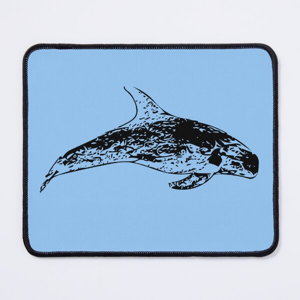 Item preview,  A Risso's (Rissos) Dolphin Black Design Painting Print designed and sold by designsasstultd.