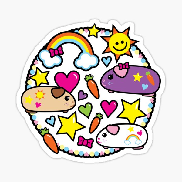 Pop Pigz - Guinea Pig wa Kawaii! Sticker