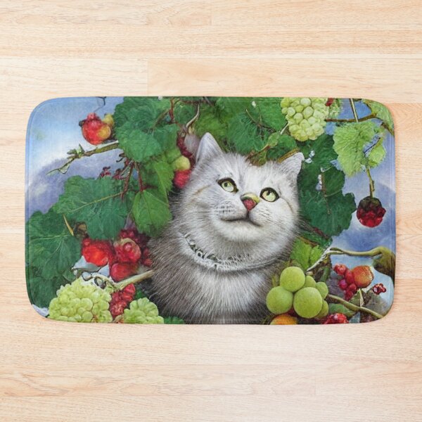 Item preview, The cat dreams of sweet ripe fruit designed and sold by Girih.