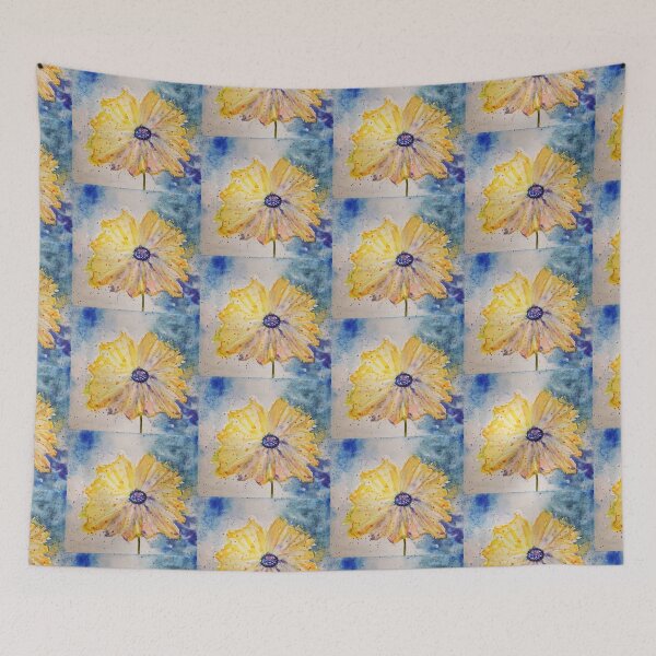Item preview, Abstract sunflower  designed and sold by watercolorsLiz.