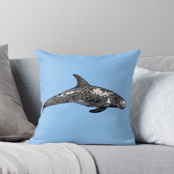 Item preview,  A Risso's (Rissos) Dolphin Black Alternate Design Painting Print designed and sold by designsasstultd.
