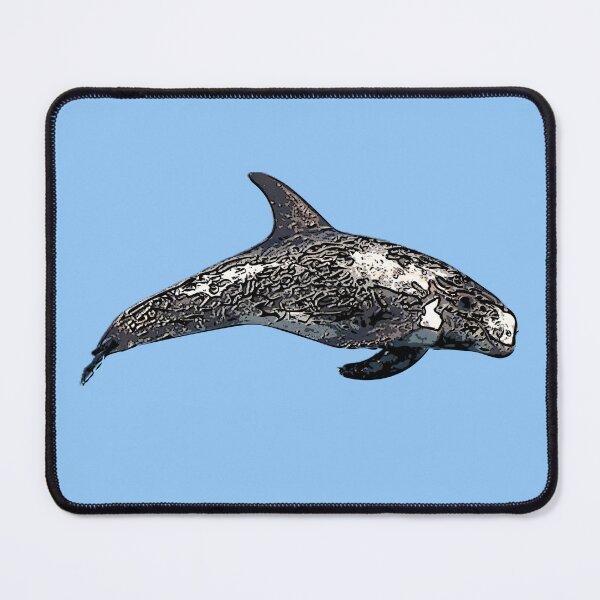 Item preview,  A Risso's (Rissos) Dolphin Black Alternate Design Painting Print designed and sold by designsasstultd.