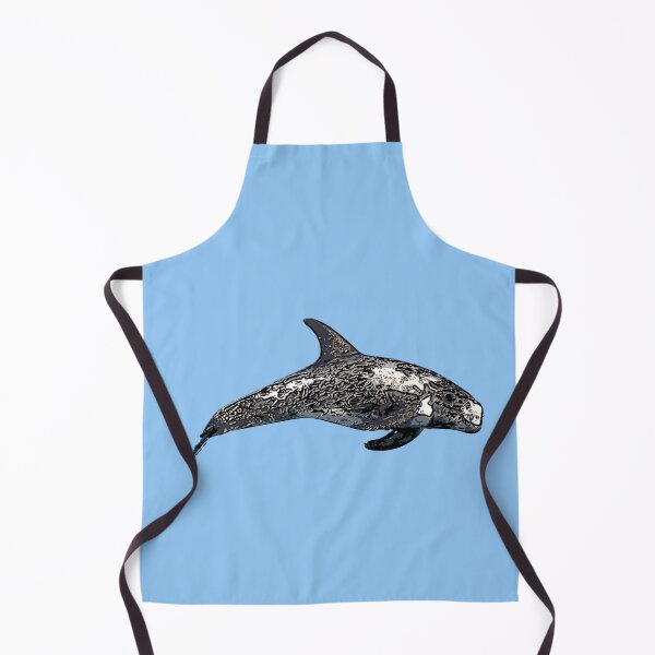 Item preview, A Risso's (Rissos) Dolphin Black Alternate Design Painting Print designed and sold by designsasstultd.
