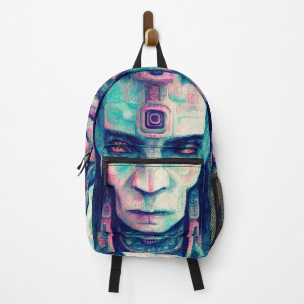 Item preview, Neon Aztec God - Neon Cyberpunk designed and sold by Design Raptor.