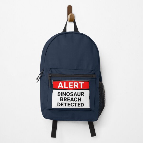 Item preview, Jurassic World Alert Dinosaur Breach Detected Sign designed and sold by Sour Soul.