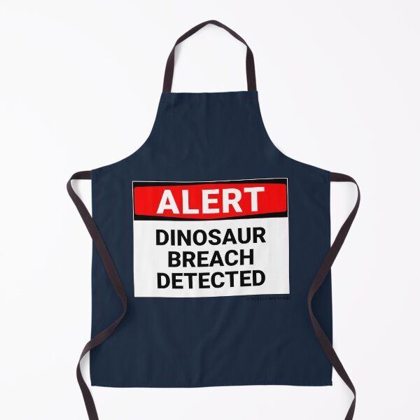 Item preview, Jurassic World Alert Dinosaur Breach Detected Sign designed and sold by Sour Soul.