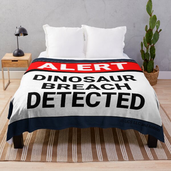 Item preview, Jurassic World Alert Dinosaur Breach Detected Sign designed and sold by Sour Soul.