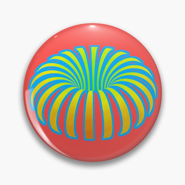 Item preview, Tropical optical illusion flower botanical foliage blue teal cyan yellow rainbow plant designed and sold by IMNIUM.