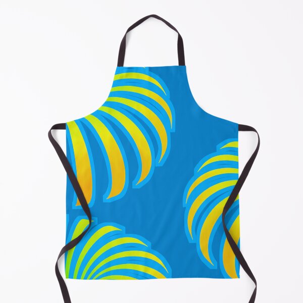 Item preview, Tropical optical illusion flower botanical foliage blue teal cyan yellow rainbow plant designed and sold by IMNIUM.