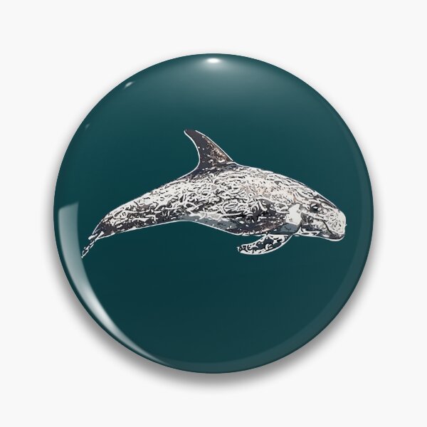 Item preview, A Risso's (Rissos) Dolphin White Alternate Design Painting Print designed and sold by designsasstultd.