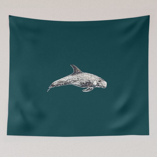 Item preview, A Risso's (Rissos) Dolphin White Alternate Design Painting Print designed and sold by designsasstultd.