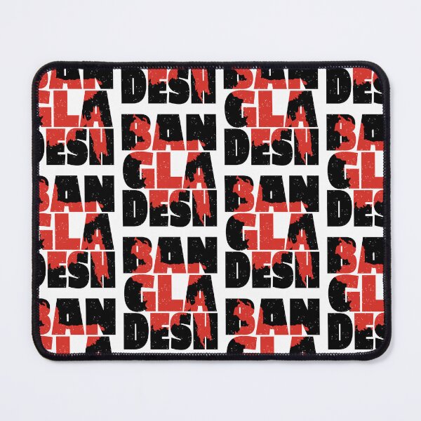 Item preview, Bangladesh Word Large text print and Map of country (black & red) designed and sold by dezanli.