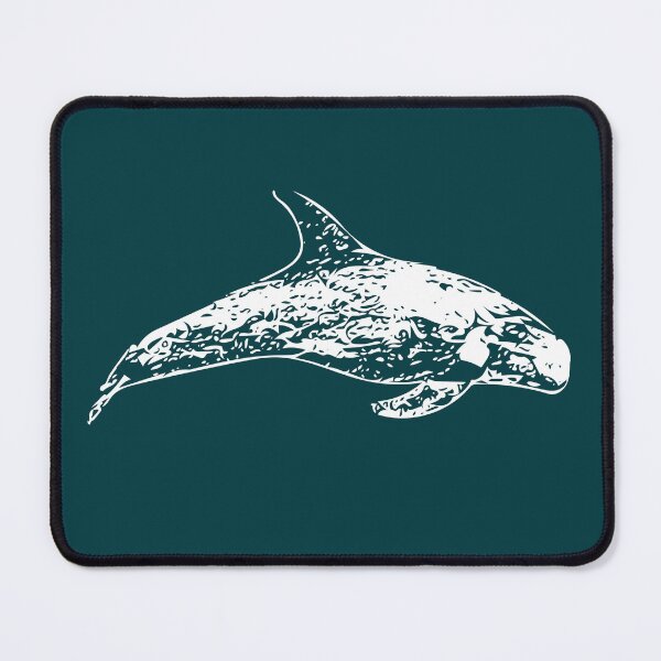 Item preview, A Risso's ( Rissos) Dolphin White Design Painting Print designed and sold by designsasstultd.