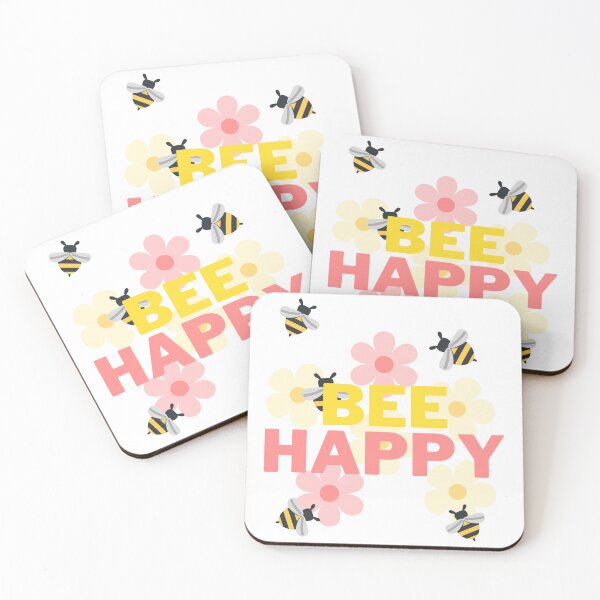 Artikelvorschau, Bee Happy - motivierend entworfen und verkauft von PellSilversmith.