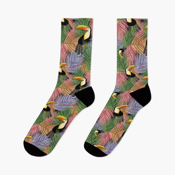 Item preview, Toucans on the Jungle Exotic Summer Pattern designed and sold by BluedarkArt.