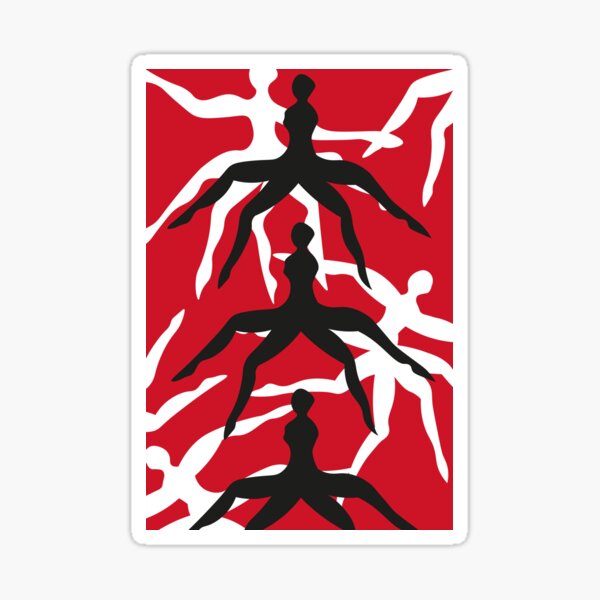 pattern female praying mantis Sticker
