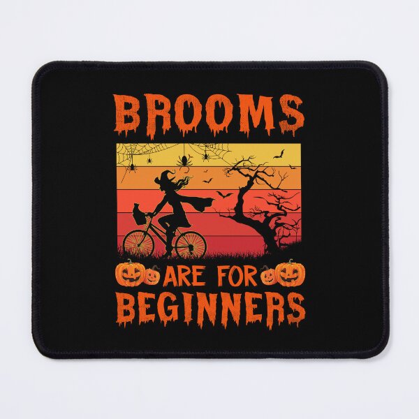 Item preview, Brooms Are For Beginners halloween spooky vintage witch designed and sold by elizabethdawnn.