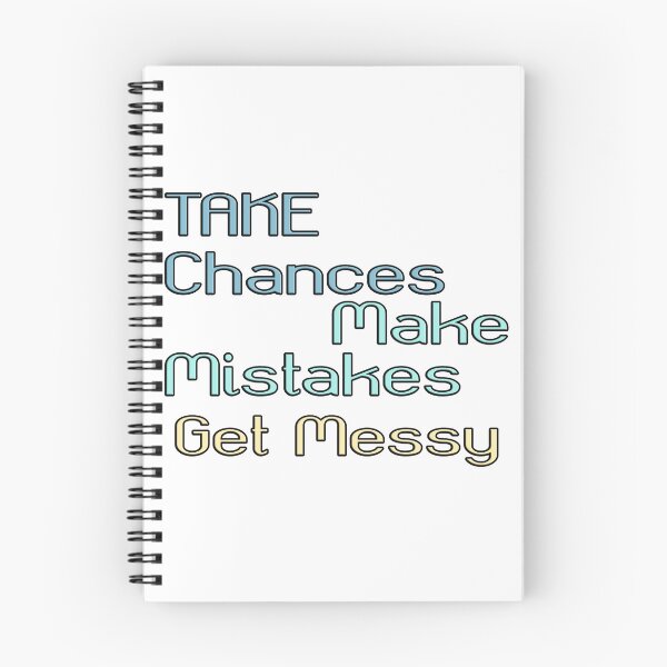 Item preview, take chances make mistakes get messy motivation quotes designed and sold by Neylou-Art.