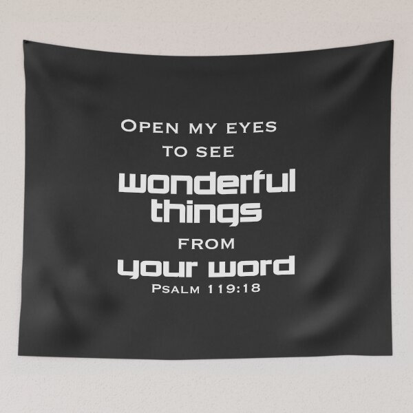 Item preview, Christian Design - Open my Eyes to See Wonderful Things - Psalm 119 designed and sold by simplydesignart.