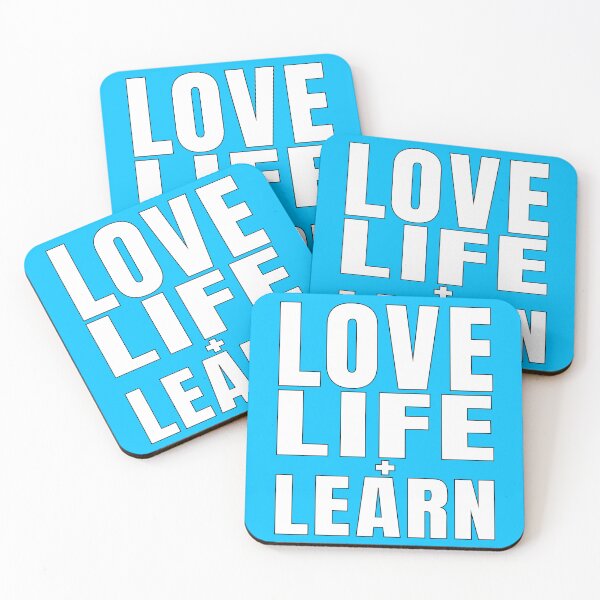 Item preview, Love Life and Learn Motivational Slogan Life Motto designed and sold by Harlake.