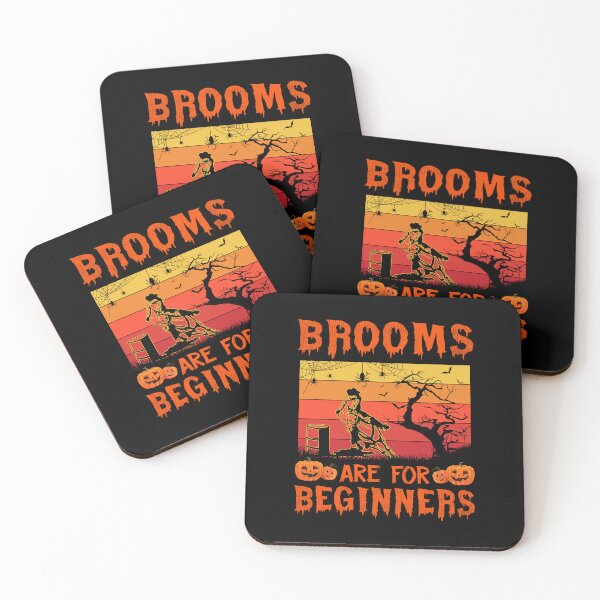 Item preview, Brooms Are For Beginners Barrel Racer halloween spooky vintage witch designed and sold by elizabethdawnn.