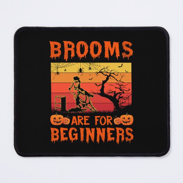Item preview, Brooms Are For Beginners Barrel Racer halloween spooky vintage witch designed and sold by elizabethdawnn.