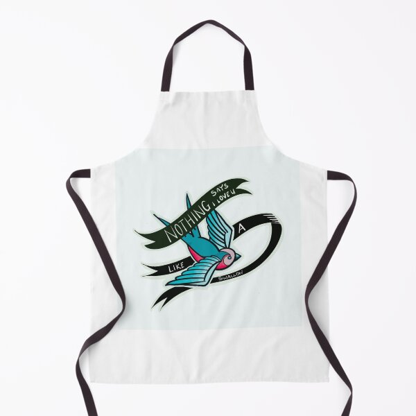 Item preview, Nothing say I love you like a swallow White background designed and sold by Wornwicked.
