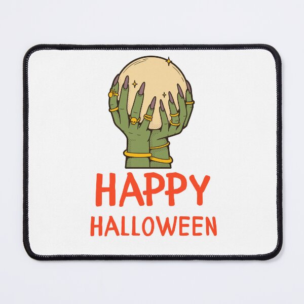 Item preview, Happy Halloween Occult Element Hand With Crystal Ball Design designed and sold by WBP Mart.