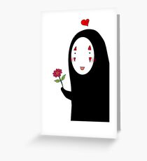Kaonashi : Be My Valentine Greeting Card