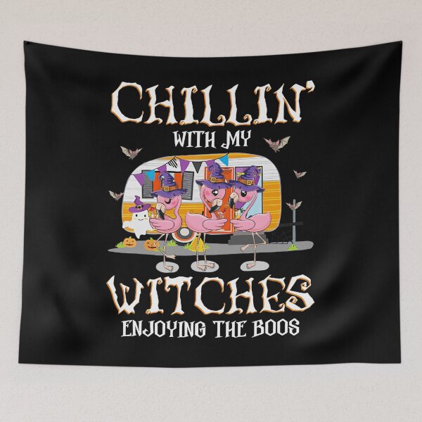 Item preview, Chillin' With My Witches Enjoying The Boos halloween party ghost funny cute designed and sold by elizabethdawnn.