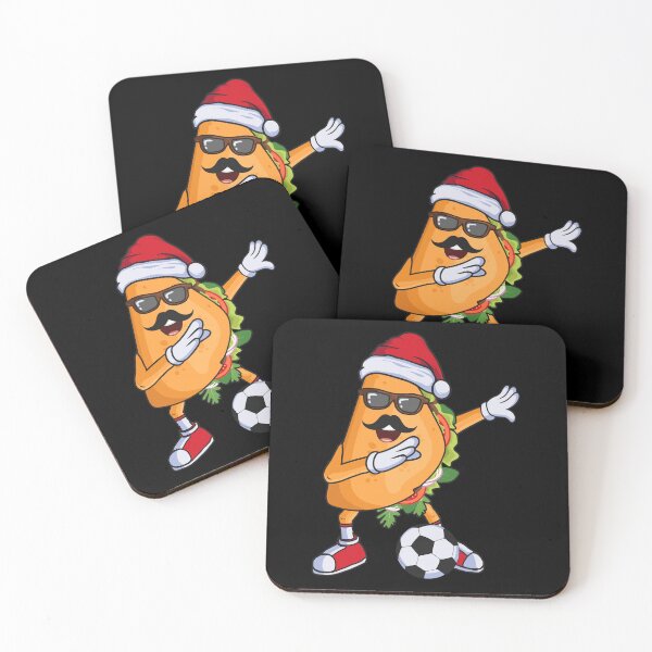 Item preview, Taco with Santa Hat Playing Soccer Christmas Football Player designed and sold by grinta2021.