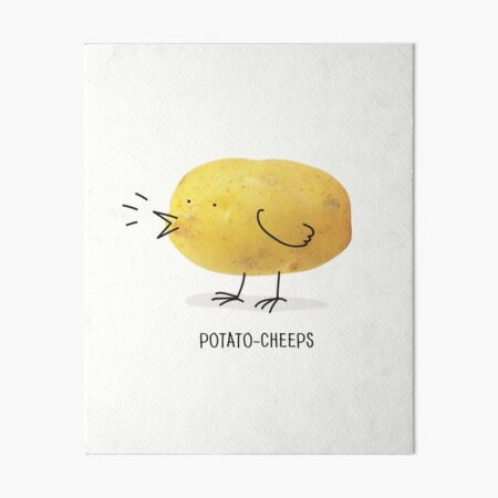 potato-cheeps Art Board Print