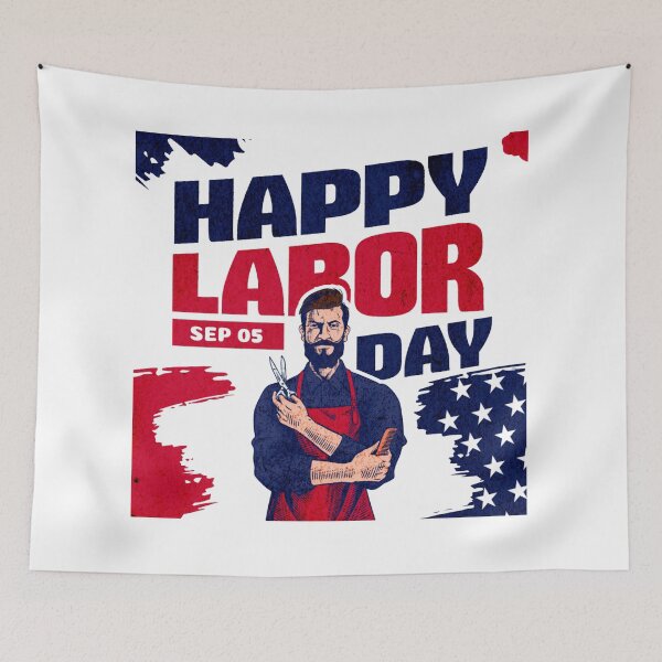 Artikelvorschau, Happy Labor Day Design entworfen und verkauft von ketkidesign.