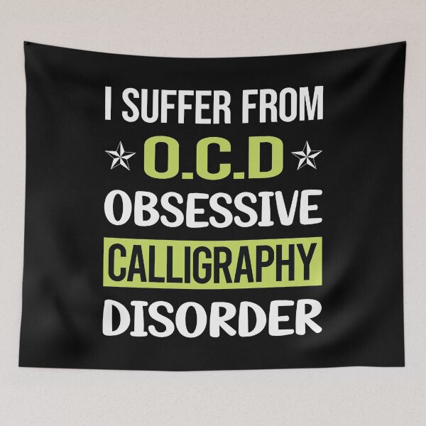 Item preview, Obsessive Love Calligraphy Calligrapher Handwriting Lettering designed and sold by GobblesBeverley.