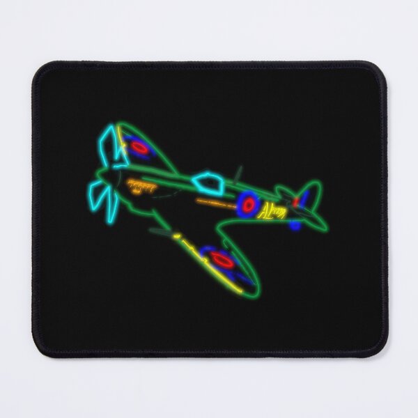 Item preview, World War II plane in neon designed and sold by stnago22.