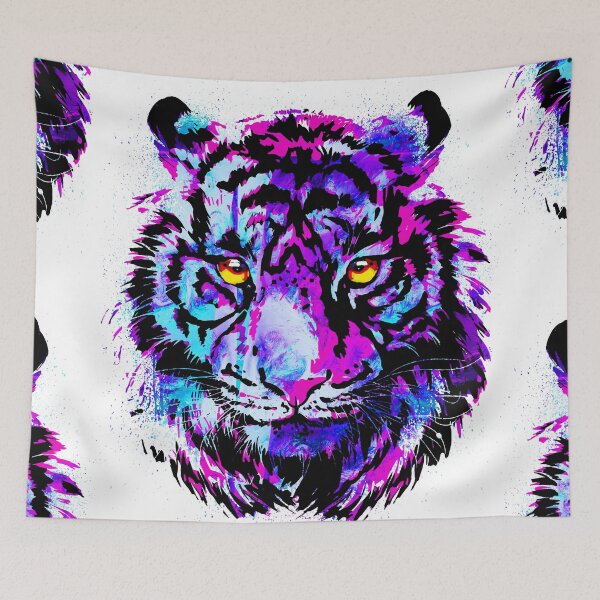 Item preview, Vintage Tiger - Retro Tiger Purple designed and sold by BigWildKiwi.