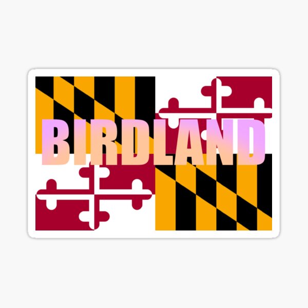 Item preview, BIRDLAND with maryland flag designed and sold by K-A-H DESIGNS .