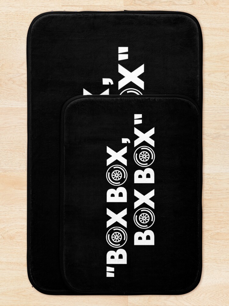 Thumbnail 5 of 6, Bath Mat, Box Box Box Box White F1 Design designed and sold by davidspeed.