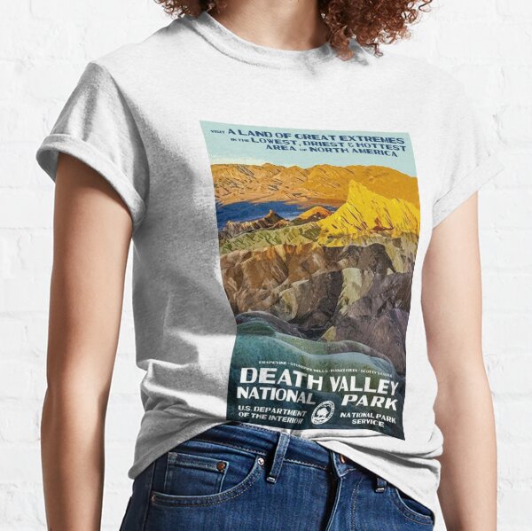 Death Valley National Park Service Vintage Travel Decal Classic T-Shirt