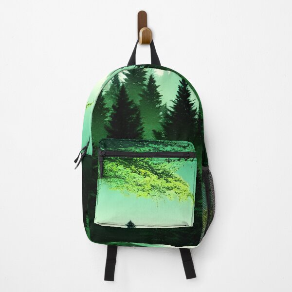 Item preview, AI Generated Art, Evergreen Forest Landscape Silhouette designed and sold by ACC .