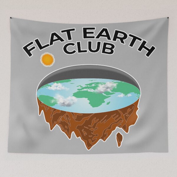 Item preview, Flat Earth Club designed and sold by Sobiha Art.
