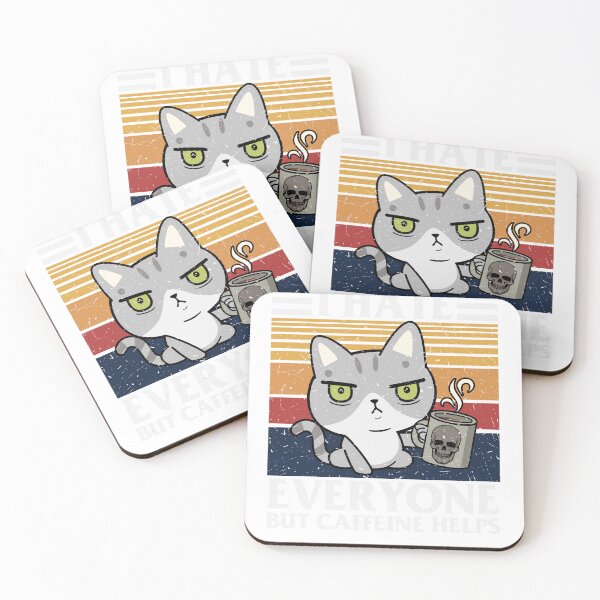 Item preview, I Hate Everyone But Caffeine Helps designed and sold by W&M Store.