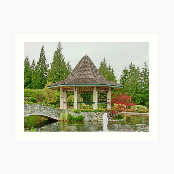 Gazebo & Bridge Art Print