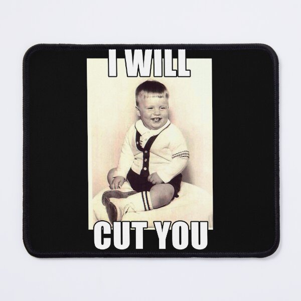 Item preview, I Will Cut You 60s Funny Toddler Meme designed and sold by electrovista.