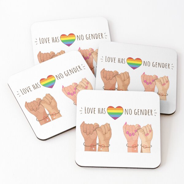 Item preview, LGBTQ+ Quote: "Love Has No Gender"  designed and sold by BurtWestonDesign.