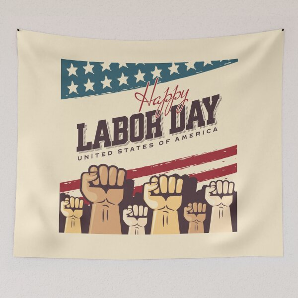 Item preview, happy labor day america design designed and sold by ketkidesign.