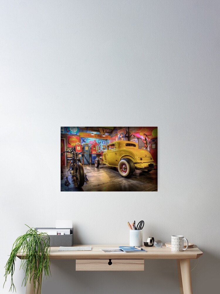 Ford Modelo A Coupe Rat Rod Vintage Pegatina de Vinilo Pared Arte Niños Habitación garaje