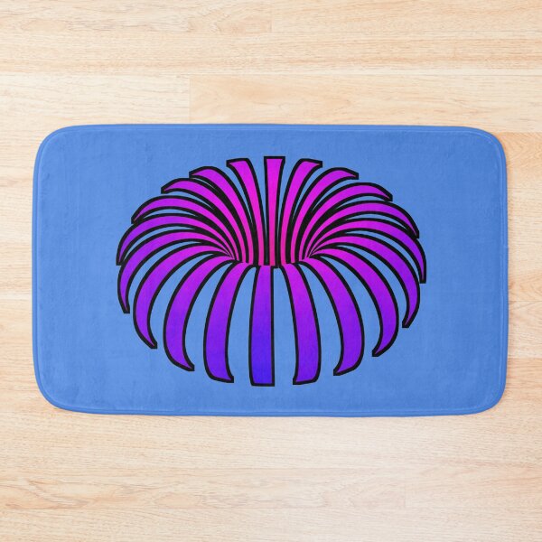 Item preview, Tropical optical illusion flower botanical foliage violet blue purple pink fuchsia rainbow plant banana designed and sold by IMNIUM.