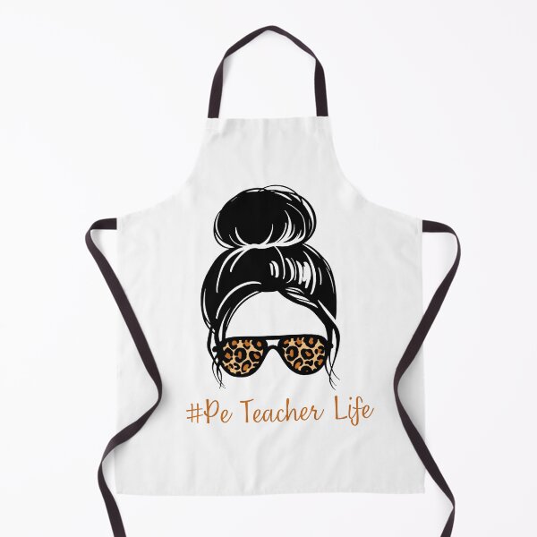 Item preview, PE Teacher Messy Bun Lifes Hair Glasses Funny designed and sold by byrne-ma.